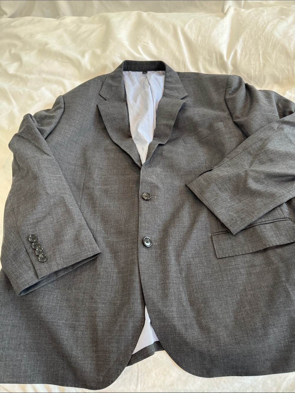 J Crew Classic Gray Men's Two-Button Blazer,Mint Worn A Few Times